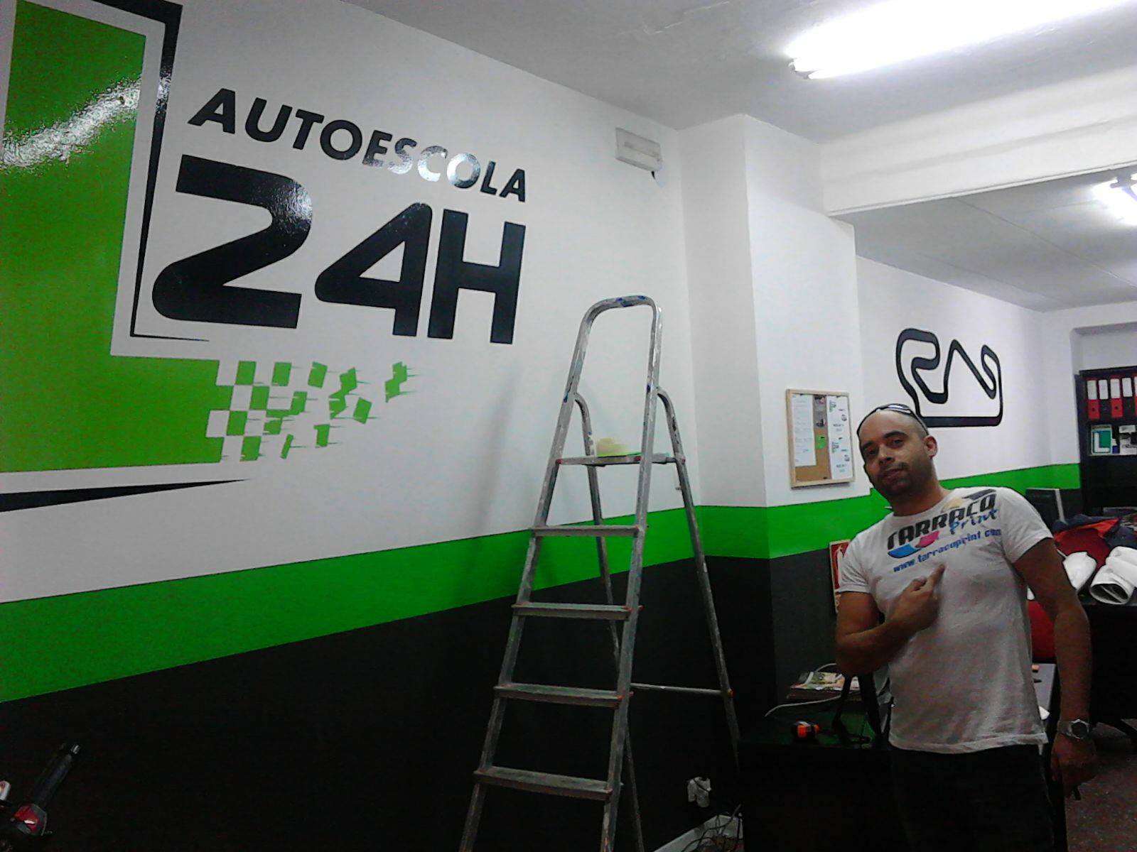 Rotulación de Autoescuela 24H