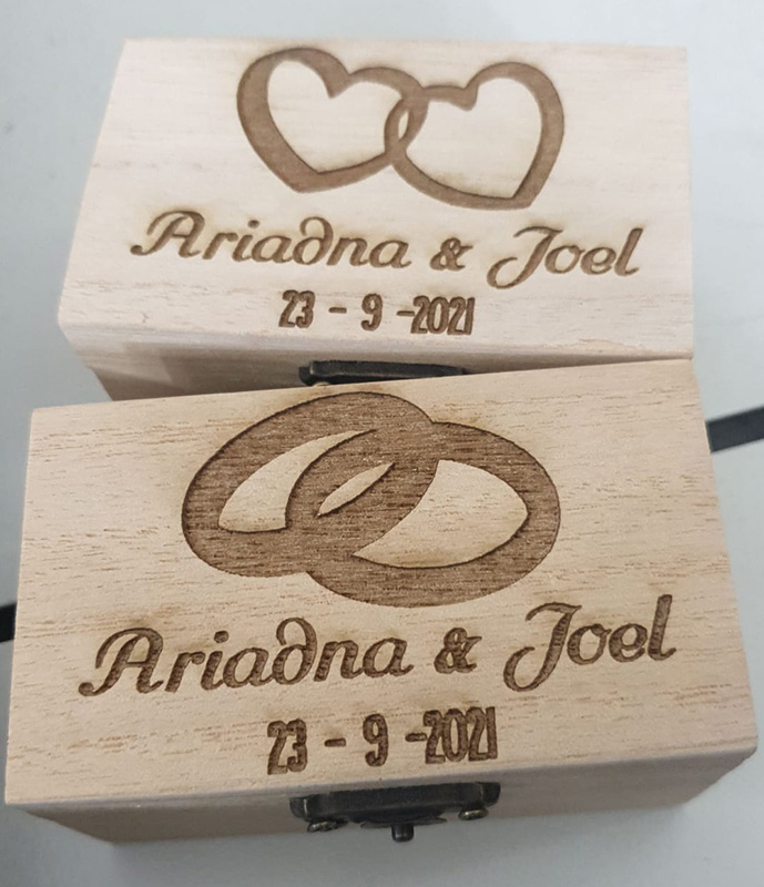 Caja personalizada mediante corte láser