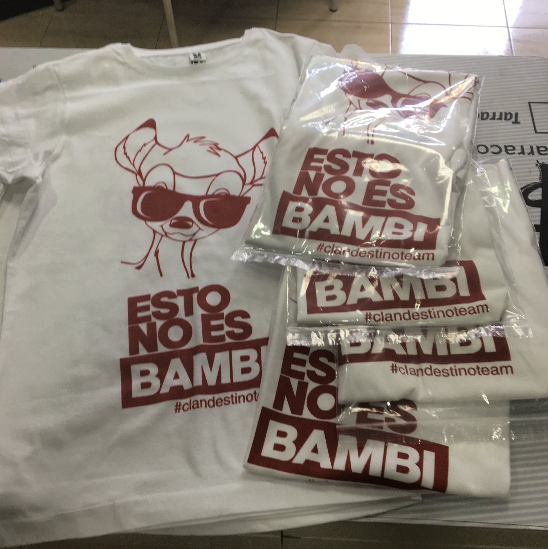 Diseño aplicado sobre una camiseta