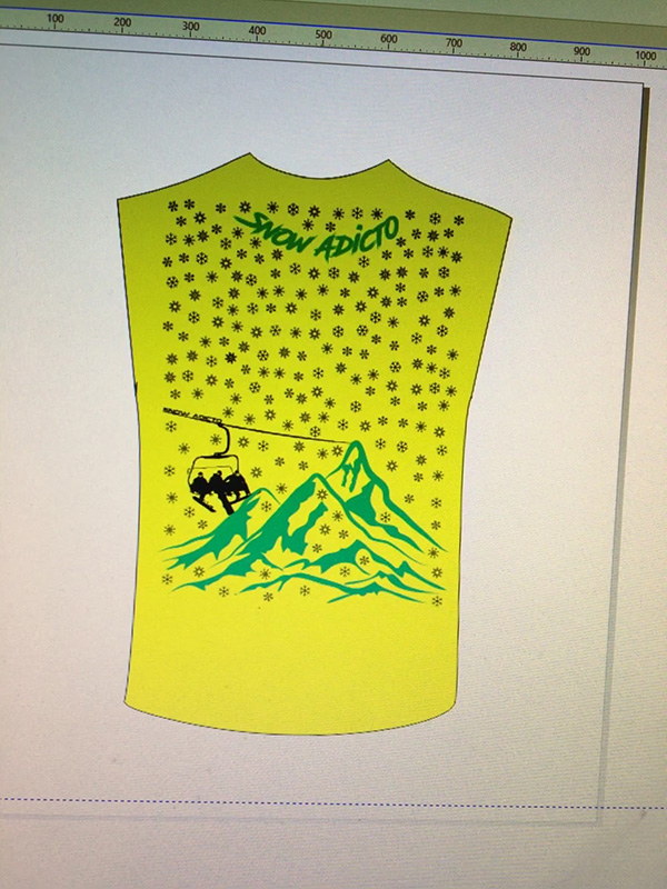 Camiseta personalizada mediante sublimación
