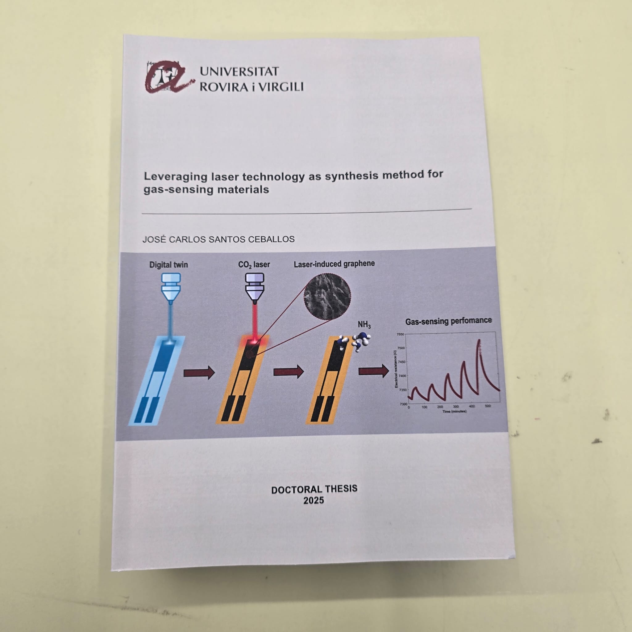 Tesis doctoral con portada científica a color